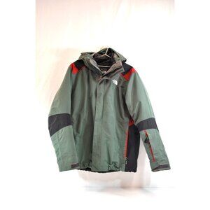 The North Face Mens Jacket Size Large Retro Outdoors Green Black Detachable Hood